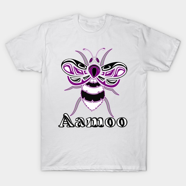 Asexual Aamoo (Bee) T-Shirt by KendraHowland.Art.Scroll